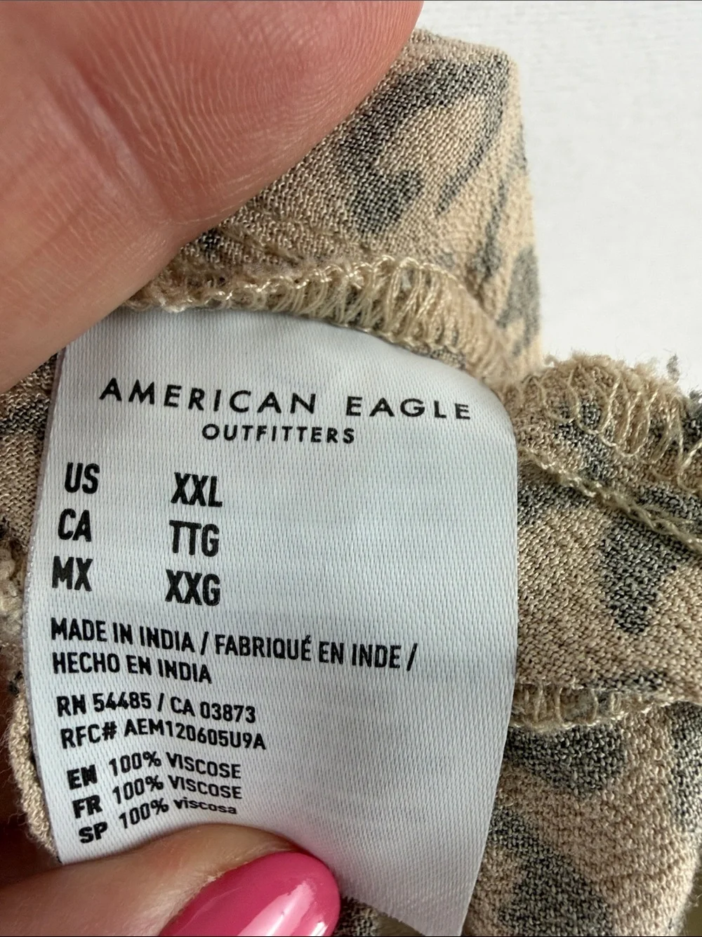 American Eagle Outfitters Leopard-Print Maxi Skirt in Beige and Black